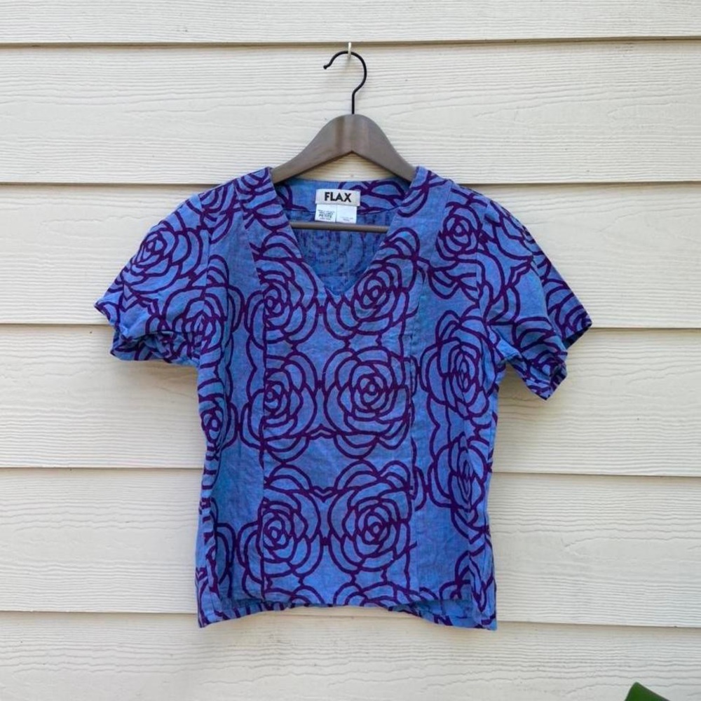 FLAX LINEN TUNIC TOP 🌸